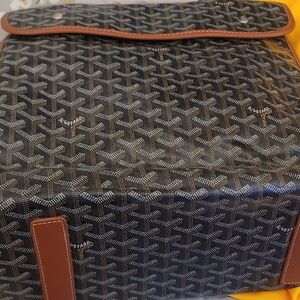 Goyard Black and Brown Backpack